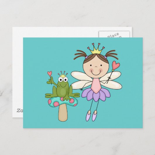 カエル フェア スワンプ マジック Tシャツとギフト ポストカード (正面/裏面)