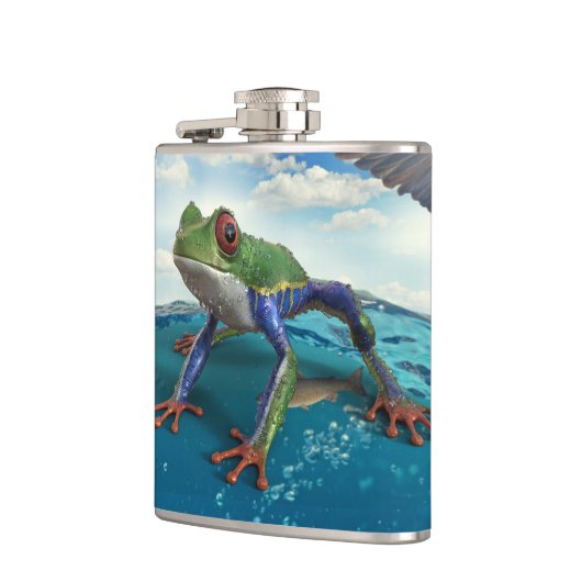 カエル フラスク (左)