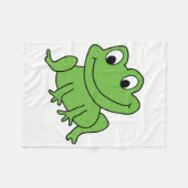 カエル フリースブランケット (正面(横))