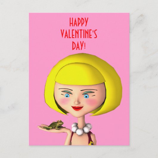 カエル・プリンスの幸せな女 シーズンポストカード (正面)