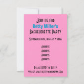 カエル・プリンスの幸せな女 招待状 (裏面)