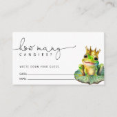 カエル・プリンスはキャンディーの数を推測 エンクロージャーカード (正面)