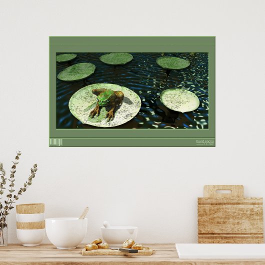 カエル ポスター (キッチン)