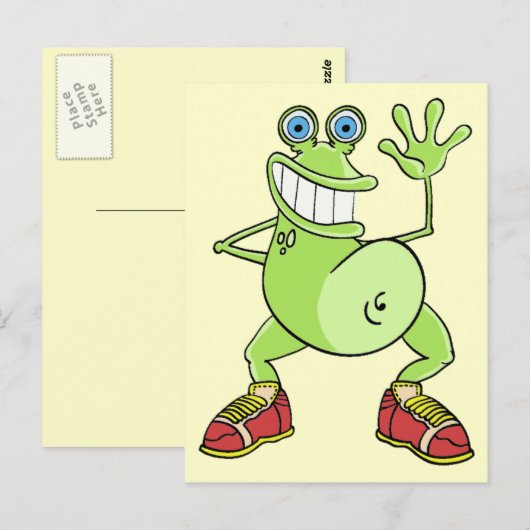 カエル ポストカード (正面/裏面)