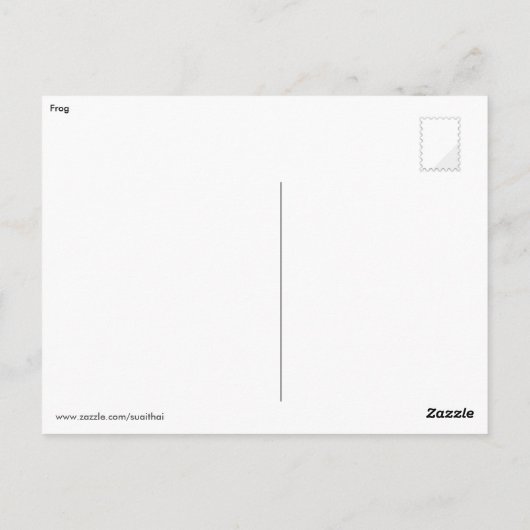 カエル ポストカード (裏面)