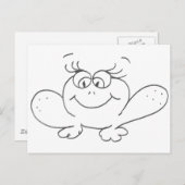 カエル ポストカード (正面/裏面)