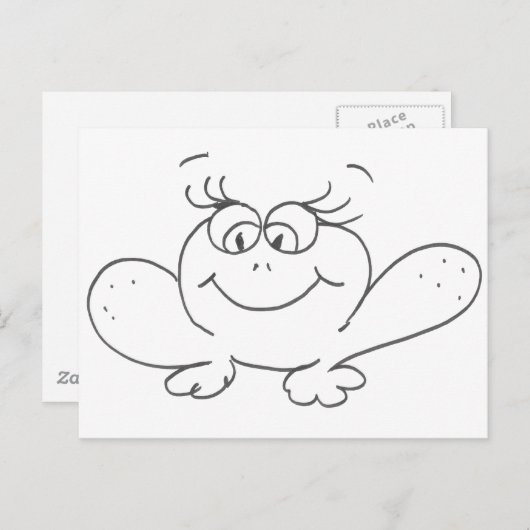 カエル ポストカード (正面/裏面)