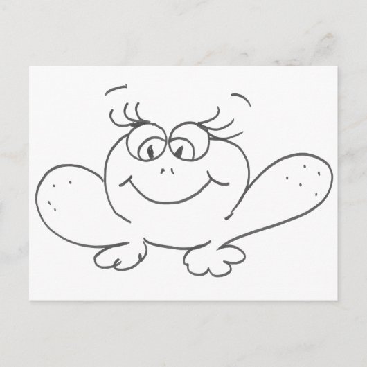 カエル ポストカード (正面)