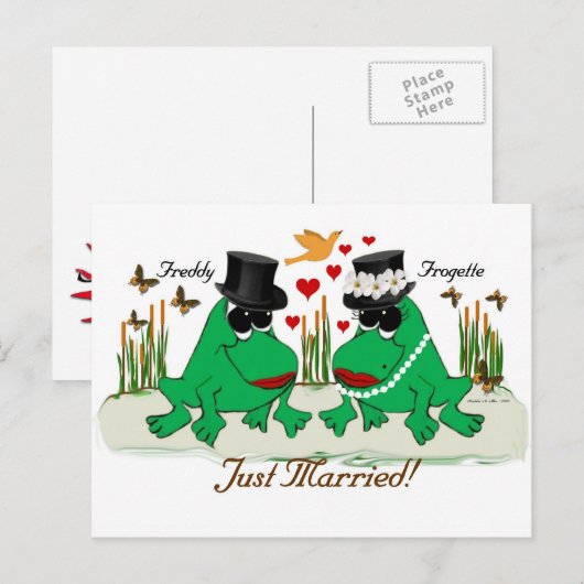 カエル ポストカード (正面/裏面)