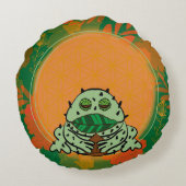 カエル ラウンドクッション (裏面)