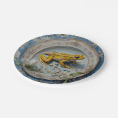 カエル – ラウンド紙プレート ペーパープレート (アングル)