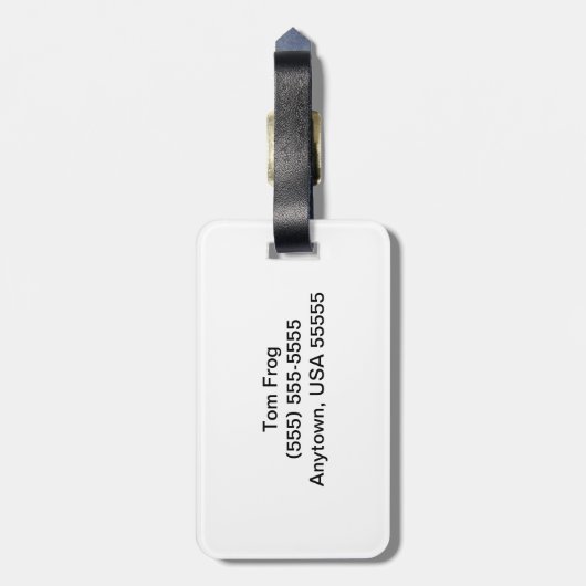 カエル ラゲッジタグ (裏面縦)