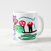 カエル ラブ ジャンボコーヒーマグカップ (正面右)