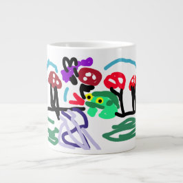 カエル ラブ ジャンボコーヒーマグカップ