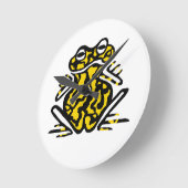 カエル – 丸時計 ラウンド壁時計 (傾斜)