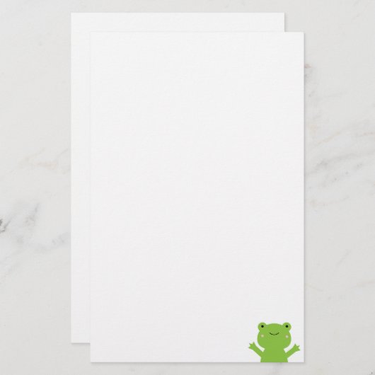 カエル 便箋 (正面/裏面)