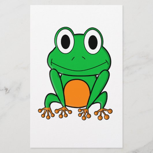 カエル 便箋 (正面)