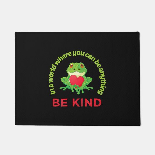 カエル |優しい世界で ドアマット (正面)