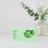 カエル、名刺のテンプレート 名刺 (スタンド正面)