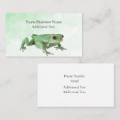 カエル/水陸両用の名刺 名刺 (正面/裏面)