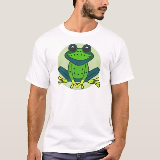カエル+漫画-74742 Tシャツ (正面)