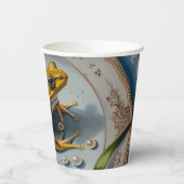 カエル – 紙カップサイズ236ml紙カップ 紙コップ (裏面)