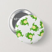 カエル 缶バッジ (正面&裏面)