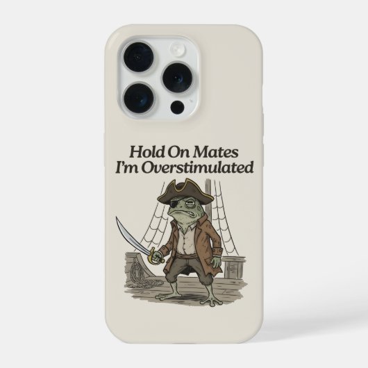 カエル 自閉症啓発 Hold On Mates iPhoneケース (裏面)
