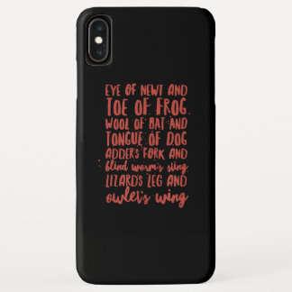 カエル | Halloween Witchs Brew Eye Newt Toe of Frog iPhone XS Maxケース