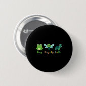 カエルDragonflyタートルユーモア微妙な政治的_1 缶バッジ (正面&裏面)