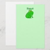 カエルRibbit 便箋 (正面/裏面)