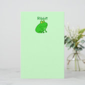 カエルRibbit 便箋 (スタンド正面)