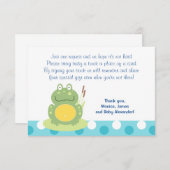 カエルRSVPエンクロージャカードのフレディ エンクロージャーカード (正面/裏面)