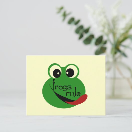 カエルTシャツとギフト ポストカード (スタンド正面)