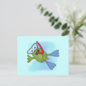 カエルTシャツとギフト ポストカード (スタンド正面)