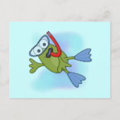 カエルTシャツとギフト ポストカード (正面)