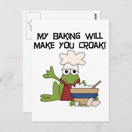 カエルTシャツとギフト ポストカード (正面/裏面)