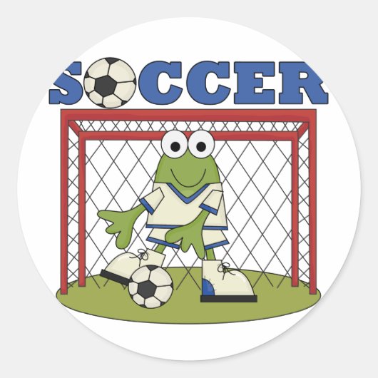 カエルTシャツとギフト ラウンドシール (正面)