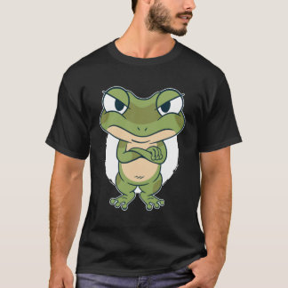カエルTシャツ |かわいい緑のカエルのシャツ | おもしろい Frog Tシャツ