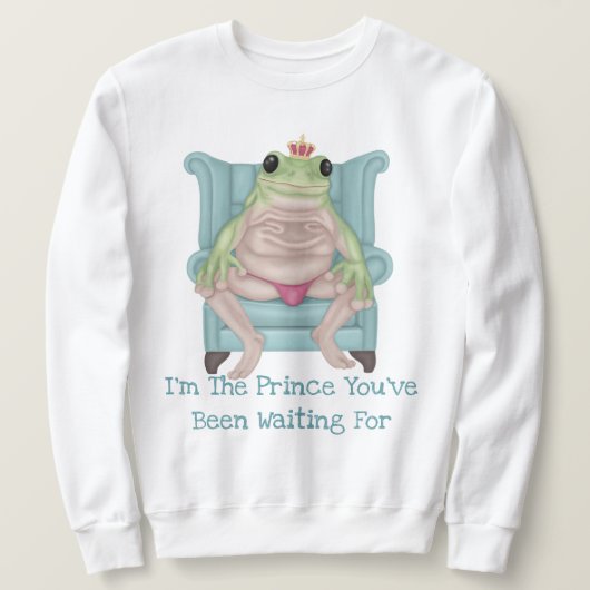 カエルTシャツ スウェットシャツ (デザイン正面)