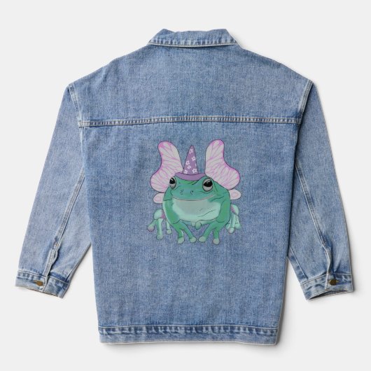 カエルTシャツ デニムジャケット (裏面)