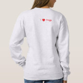 カエルTシャツ レディース スウェットシャツ (裏面)