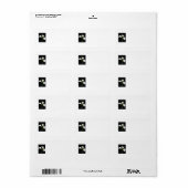 カエレガントラユリの花10 ラベル (フルシート)