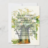 カエレガントラリユリアフラワーバースデーパーティー 招待状 (正面)