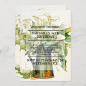 カエレガントラリユリアフラワーバースデーパーティー 招待状 (正面/裏面)