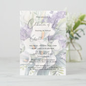 カエレガントラリリーフローラお祝い 招待状 (スタンド正面)