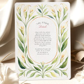 カエレガントラリリー水の色の金ゴールドの結婚インビタット 招待状