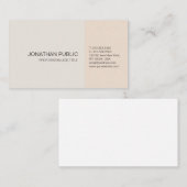 カエレガントラープロフェッショナル芸術的平モダン面 名刺 (正面/裏面)