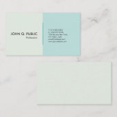 カエレガントラーモダンプロフェッショナル青 名刺 (正面/裏面)