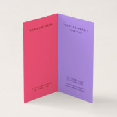 カエレガントラーモモダンノグラムテンプレート 名刺 (内部)